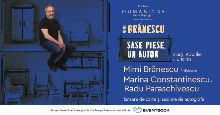 Lansare Humanitas: Mimi Brănescu, scenaristul serialului „Las Fierbinți“, despre cel mai recent volum